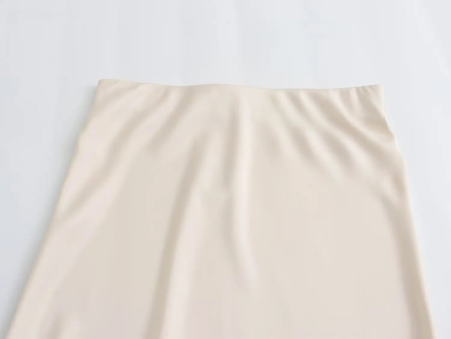 KONDALA-Women Elegant Chocolate Skirt Set Tube Top + Elastic Waist Satin Hip Skirt New 2025 Spring Summer Slim Mocha Mousse Set