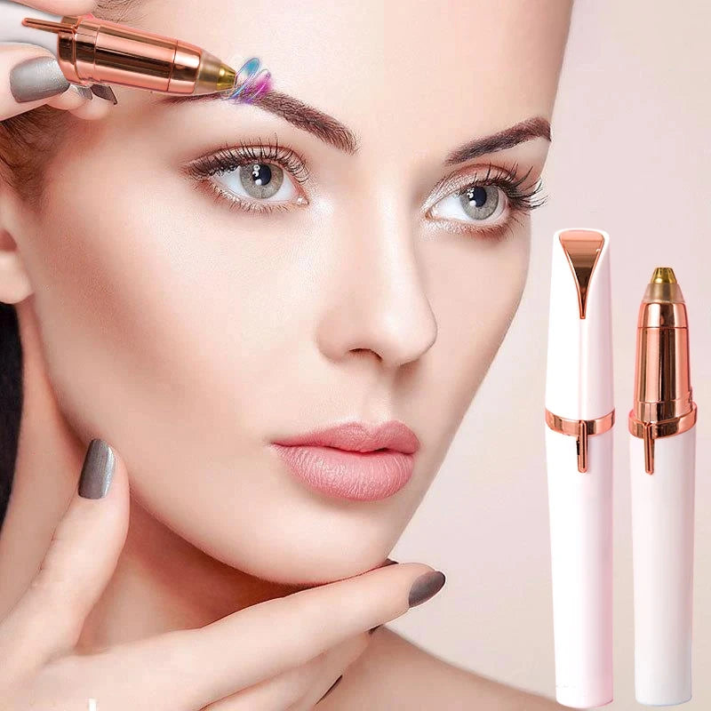 Electric Eyebrow Trimmer Electric Face Eyebrow Hair Trimmer Mini Portable Women Body Shaver Remover Blade Eye Rechargeable
