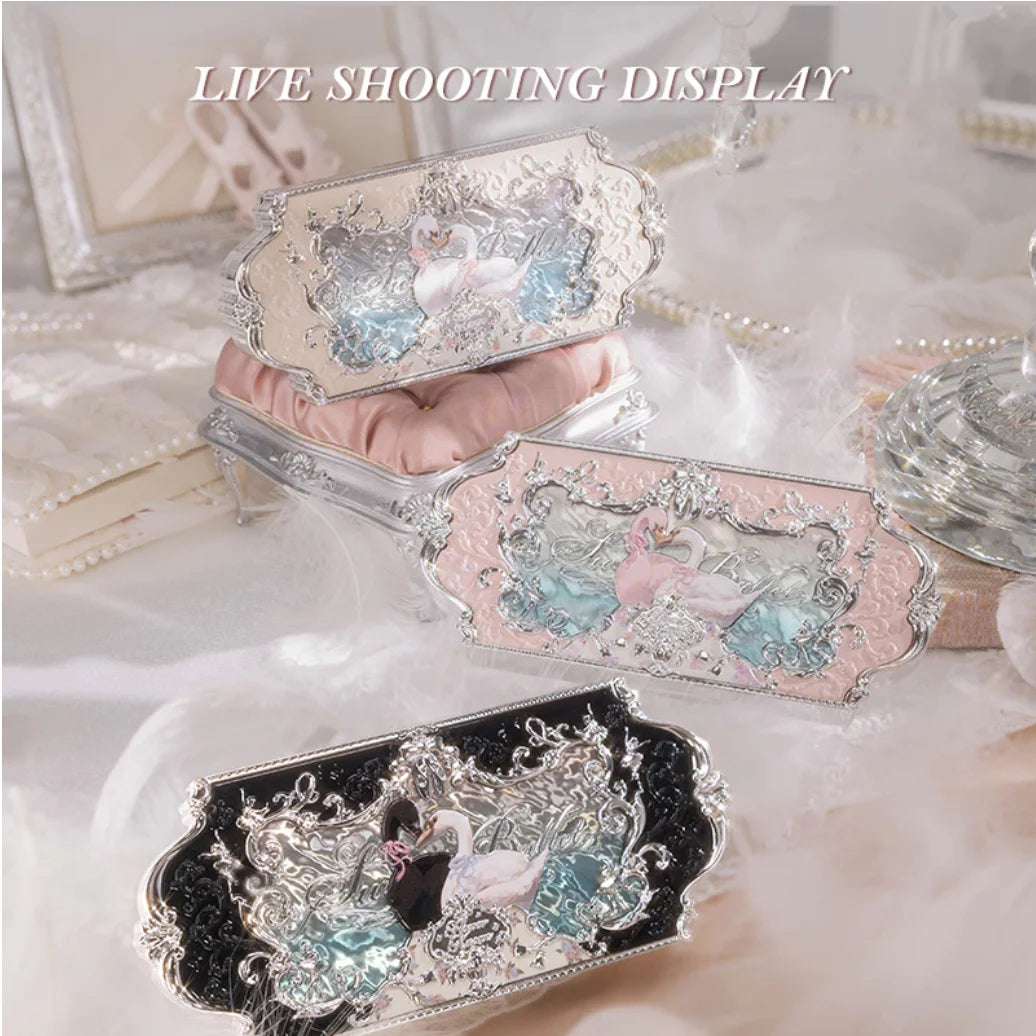 Flower Knows Swan Ballet Series 6 Color Eyeshadow Palette Long-lasting Effect Silky Powder Matte Chameleon Eye Makeup Cosmetics