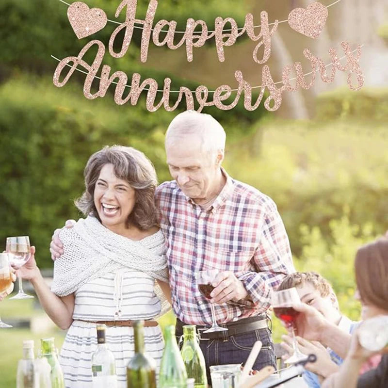Happy Anniversary Banners Anniversary Party Decorations We Still Do Happy Wedding Day Party Decoration