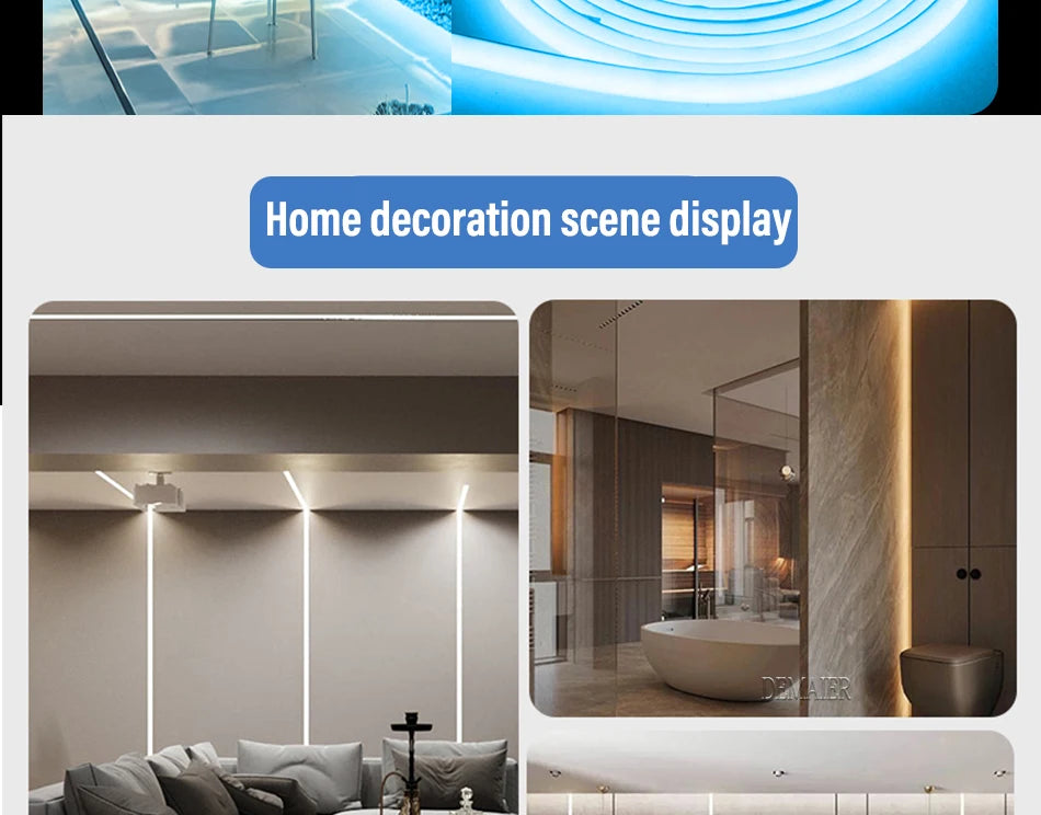 led Strip Brightness Waterproof COB LED Strip 220V Flexible Ribbon for Room Bedroom360 LEDS/m Kitchen Outdoor Garden Lighting
