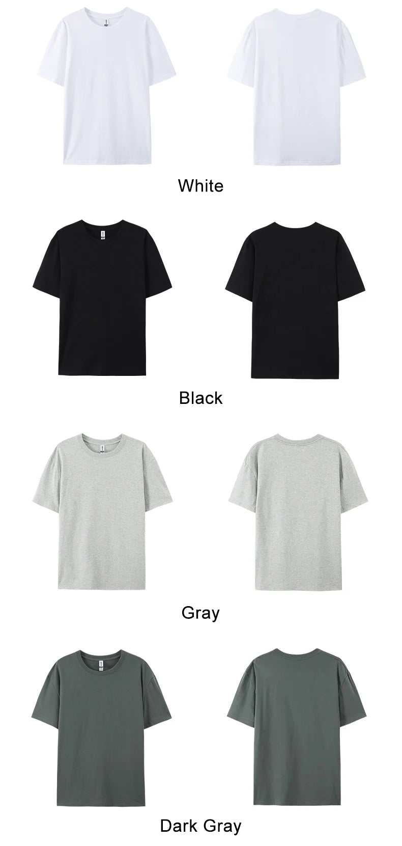 Loose Cotton Solid Tshirts Men Woman Short Sleeve Fashion Brand Trend Couple Clothing Tees Customized Candy Color Summer Tops