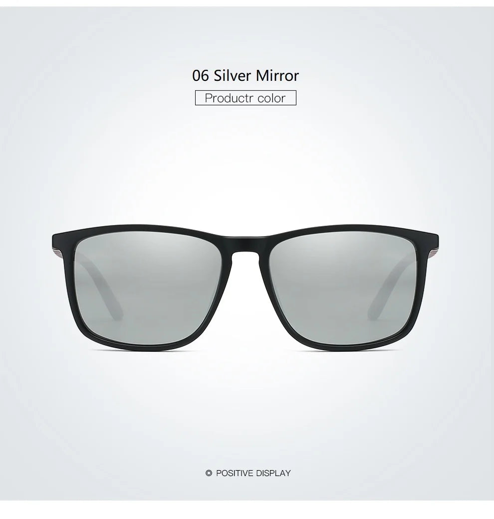 Luxury Men Women Driving Travel Polarized Sunglasses Fashion Brand Design Square Vintage Sun Glasses TR90 Frame Eyewear UV400