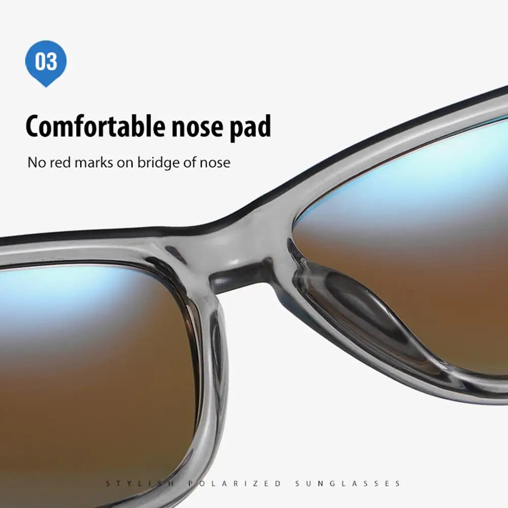 Polarized Sunglasses - Men & Women Mirrored Driving Fishing Sun Glasses with UV400 Protection, Classic Retro Shades