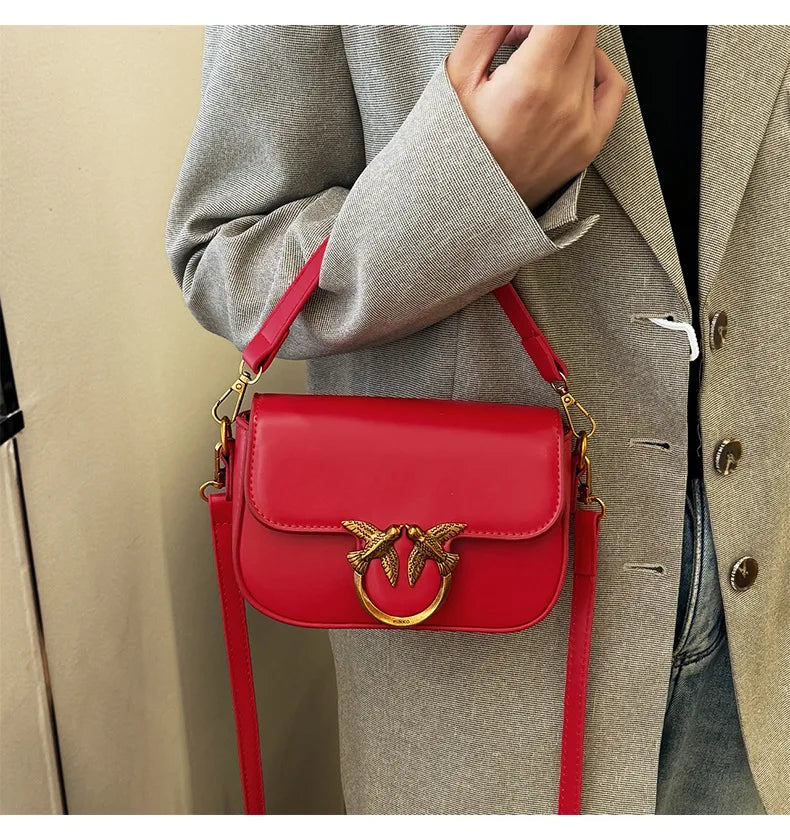 Ladies' Handbag, Swallow Bag, High-end, Fashionable, Versatile, Single Shoulder Crossbody Bag, Small Square Bag, Commuting Bag