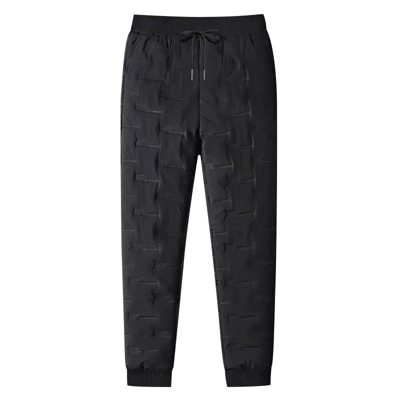 Men's down Pants Winter Outdoor Wear Thickened Large Size High Waist Warm Cold Proof Windproof Cotton Pants Harlan Style