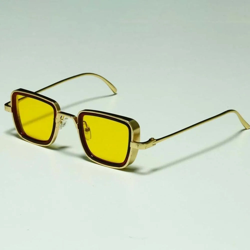 Lightweight Retro Square Sunnies Gradient Sunshade Eyewear Unisex Polarizing Lens Sunglasses Alloy Indian Style Anti-UV Glasses