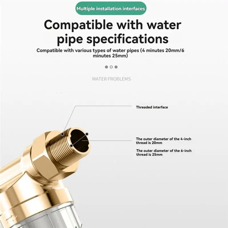 -November Copper Faucets Water Filter Under Sinks Pre-Filter For Tap Water Heater Home Kitchen Tap Supplies