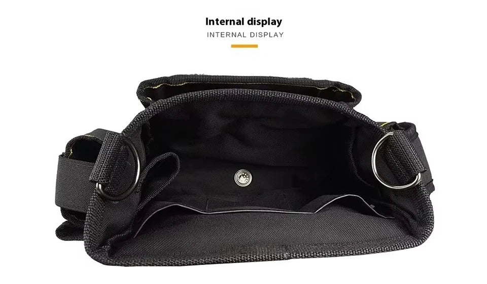Tool Pouch - Electrician Tools Bag,Multic Pockets Tool Belts Pouches with Cover ,Thickened Oxford Cloth Belt Bag Pouch Bag WH018