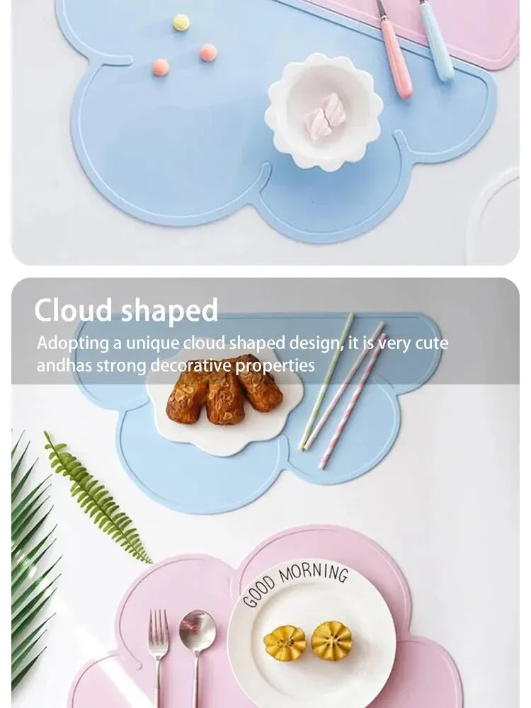 Pet Feeding Mat for Cats and Dogs with Nonspill Nonslip Waterproof Leakage Food Easy to Clean Silicone Placemats