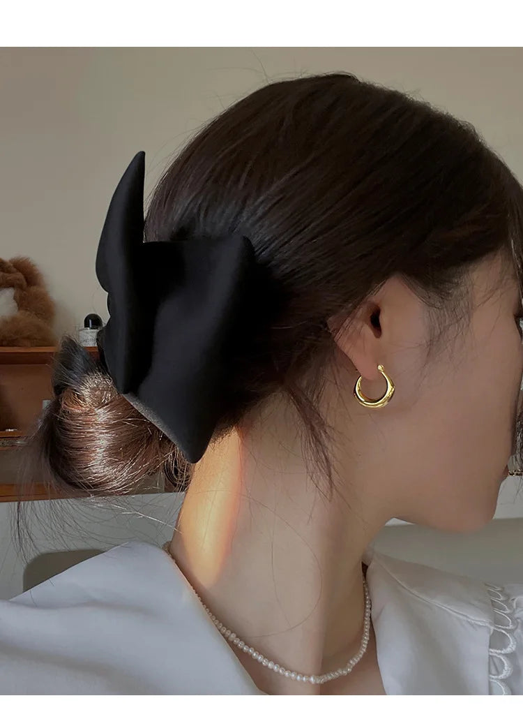 Sterling Silver Earrings Light Luxury Simple Elegant Grand Exquisite High End Fashionable Style of Earrings for Women