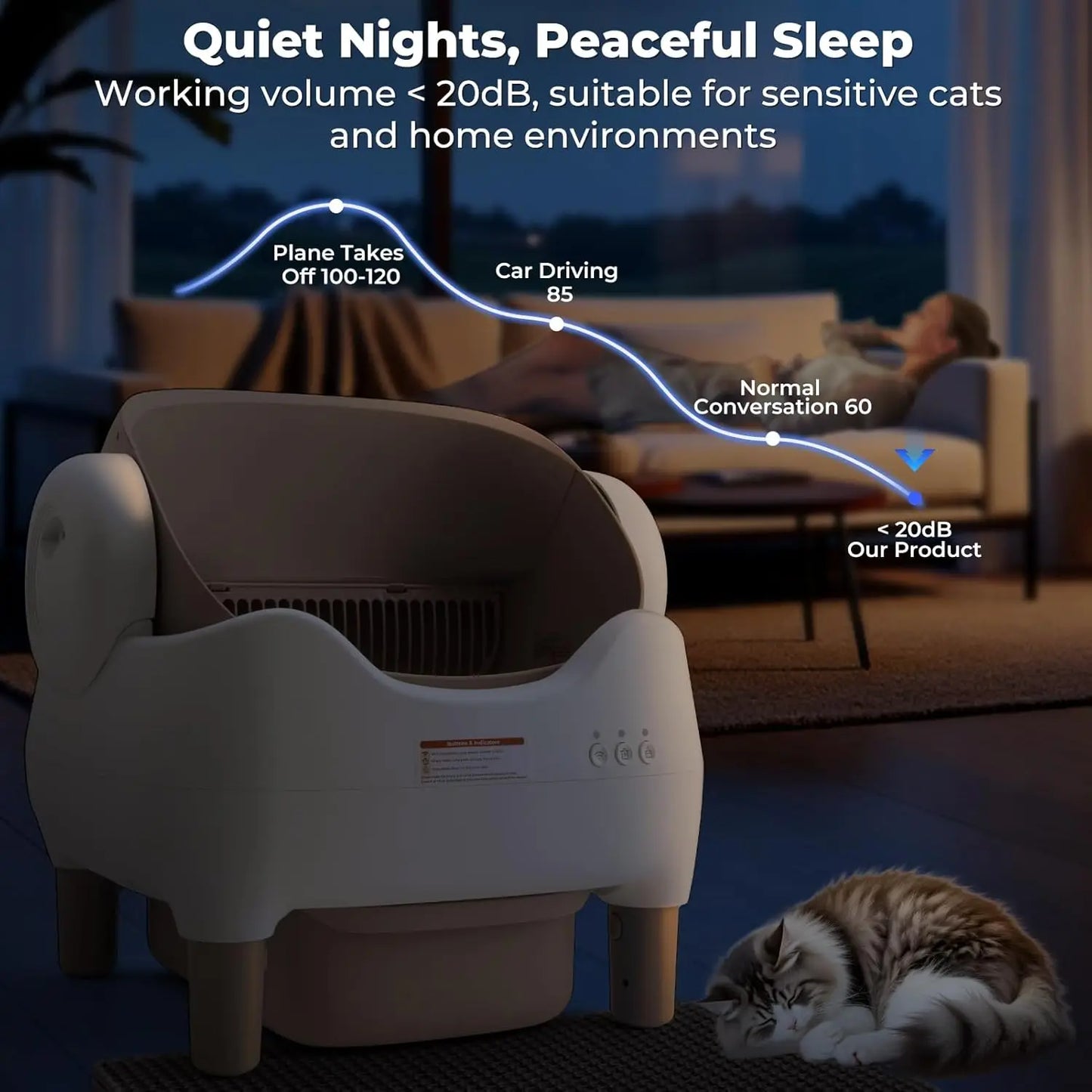 Automatic Smart APP Cat Litter Box Self Cleaning Fully Enclosed Cat Litter Box Pet Toilet Litter Tray with Free Gift Purifier