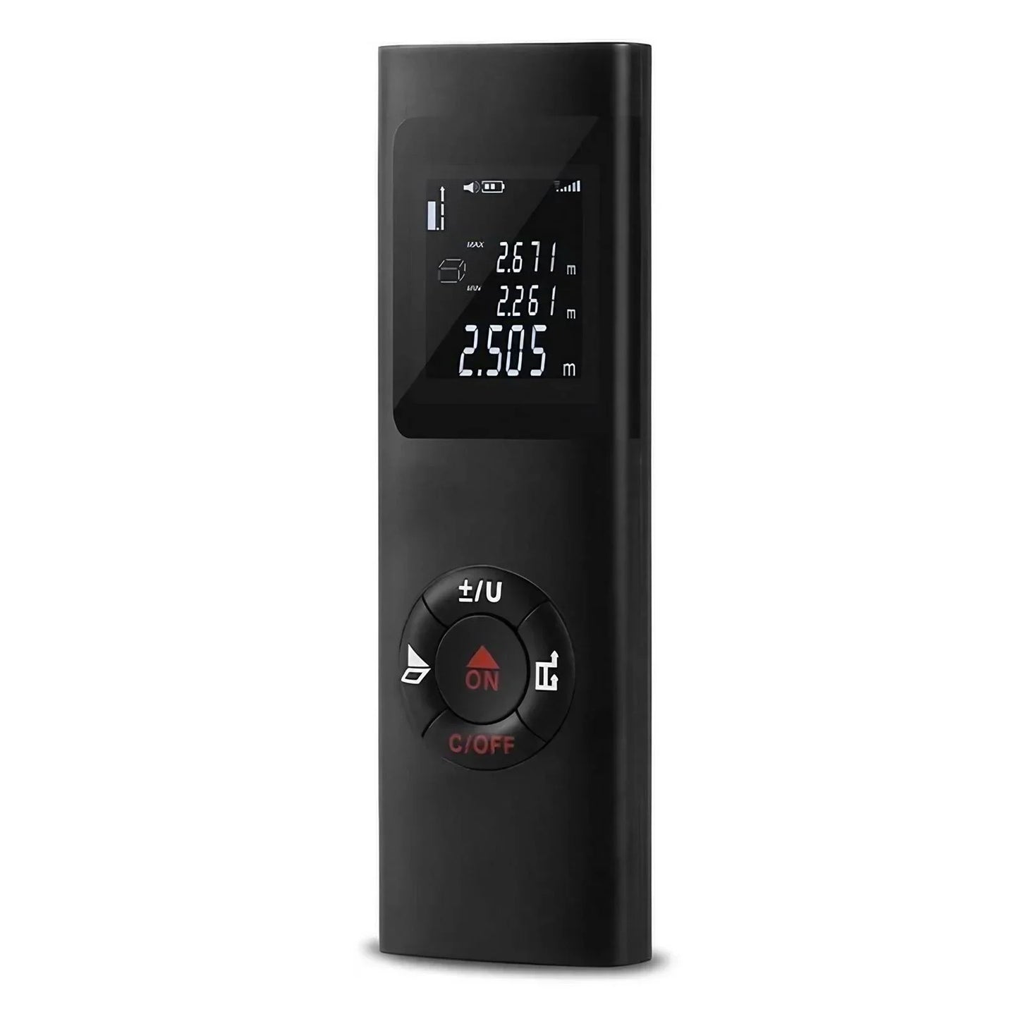 40/60M Portable Digital Laser Distance Meter, ±1/16 Inch High Accuracy, USB Charging, M/in/Ft Unit Switch Laser Measurement Tool