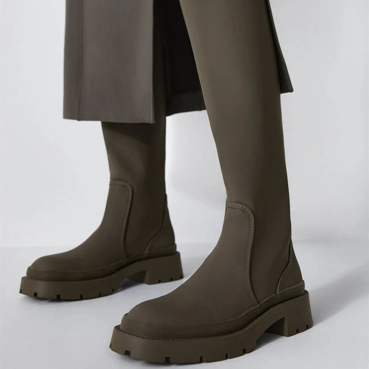 Women Long Boots Autumn Winter Knee High Boots Fashion Shoes Female Footwear Thigh High Boots Leather Knee-High Motorcycle Boots