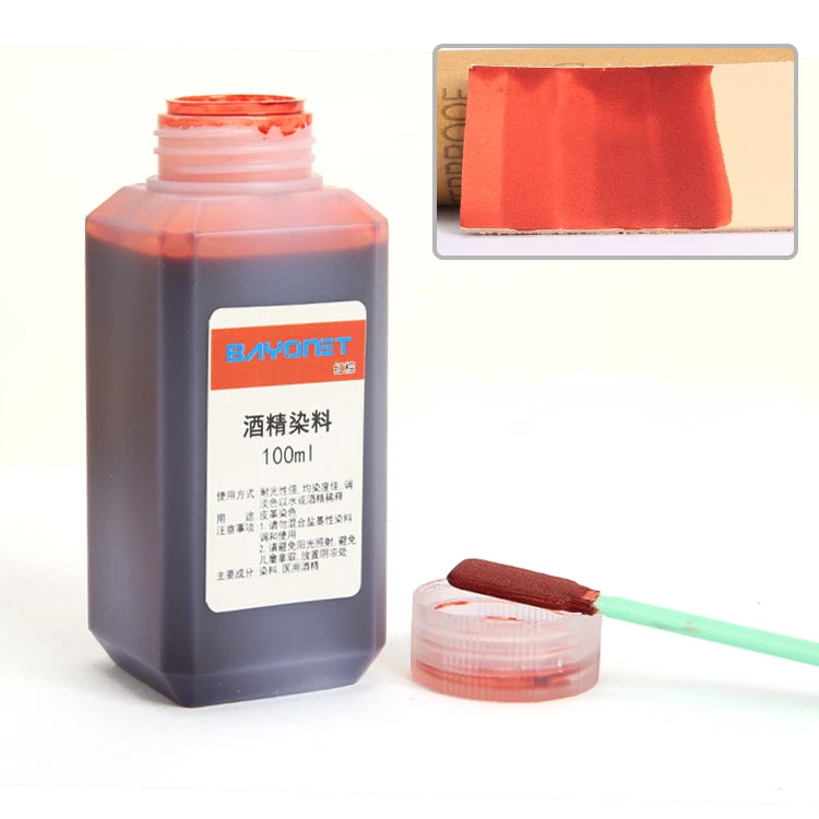 100ml 16 Color Leather Alcohol Dye Can Be Diluted Dyeing Paint DIY Leather Products Vegetable Tanning Repair Refurbished Dyeing