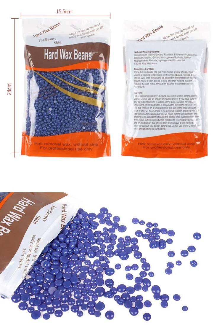 100g Wax Beans Hot Film Hard Wax Depilatory Hard Hair Removal Bean Waxing Bikini Face Legs Body Hair Removal Unisex