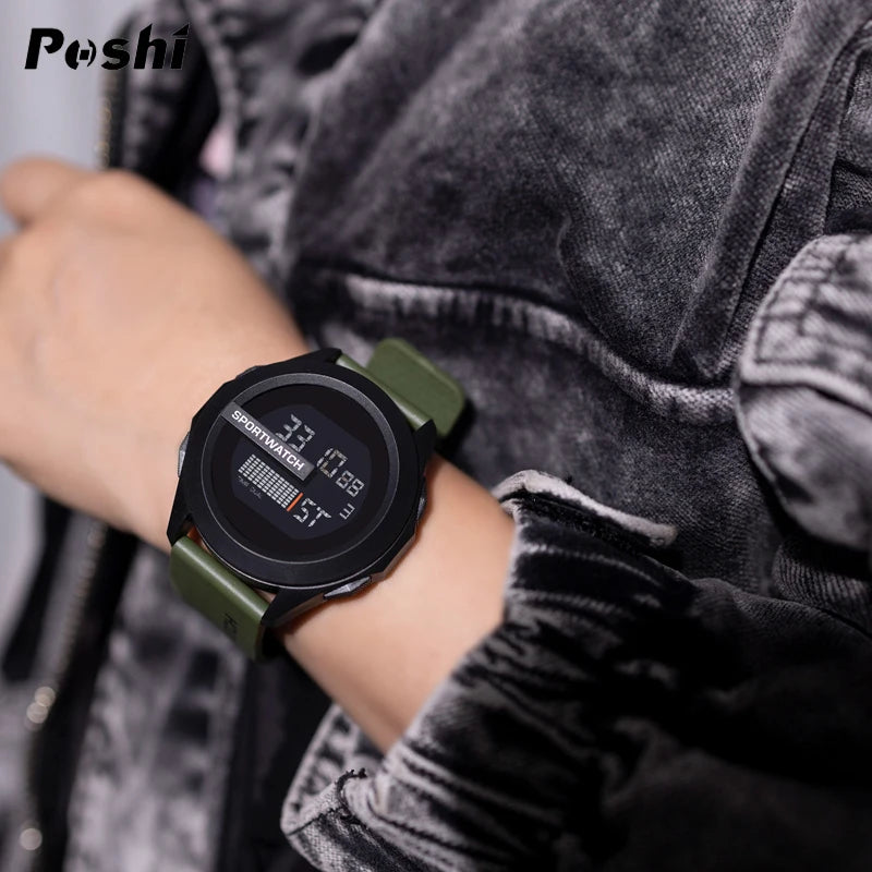 Sport Electronic Watch for Man Luxury Digital Wristwatch Stopwatch Luminous with Date Week Waterproof Men Watches