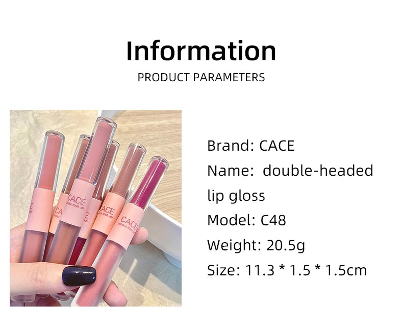 6 Colors Sexy Red Liquid Lipstick Moisturizing Lip Glaze Tint Long Lasting Matte Lip Mud Waterproof Velvet Lipstick Lips Makeup