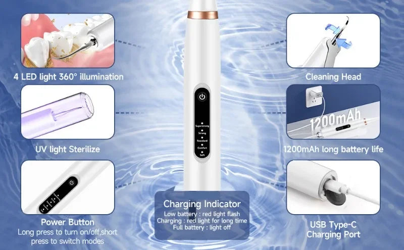 Pet Ultrasonic Teeth Cleaner Puppy Toothbrush Dog Grooming Electric Toothbrush for Tooth Oral Cleaning Pets Dogs Accessories