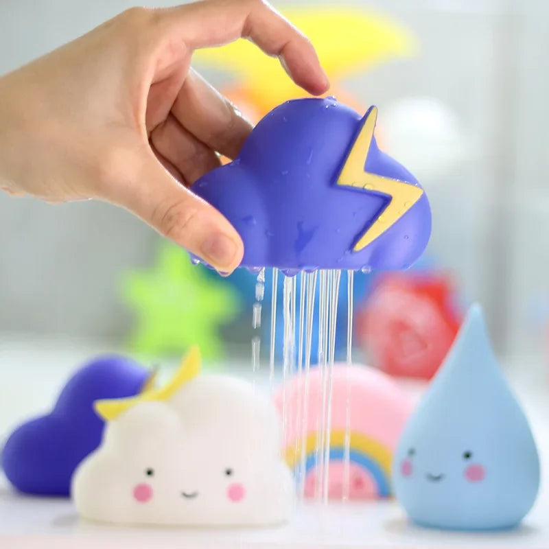 Baby Bathing Toy Kids Cute Weather Clouds Water Spray Sprinkler Bathroom Sprinkling Shower Swimming Water Toys For Children Gift