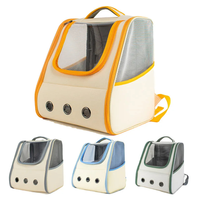 Pet backpack large capacity out of the portable shoulders cat bag pet backpack cat and dog out of the travel carrying bag