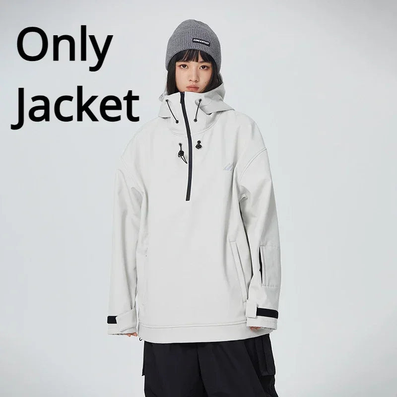 New Couple's Skiing Jackets 2025 Winter Warm Snow Clothes Pro Windproof Woman Ski Sport Hoodies Man Outdoor Snowboard Tracksuit