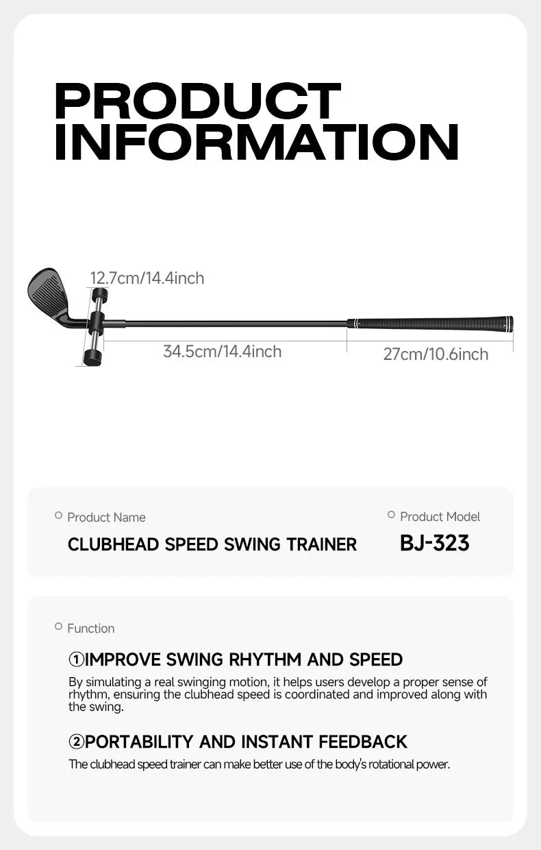 Sports Baseball Batting Practice Correct Swing Posture Training Aid with Sound Feedback for Enhanced Power And Accuracy