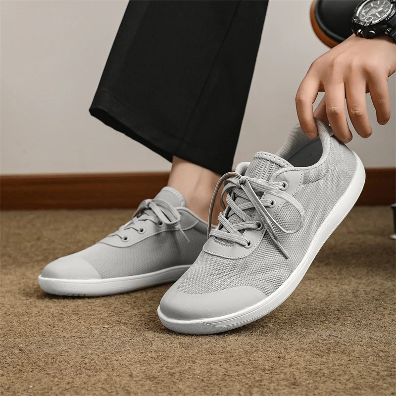 Wide Toe Men's Shoes Women's Wide and Minimalist Barefoot Sports Shoes Rubber Outsole with Loose Sole | Best Relaxing Large Size