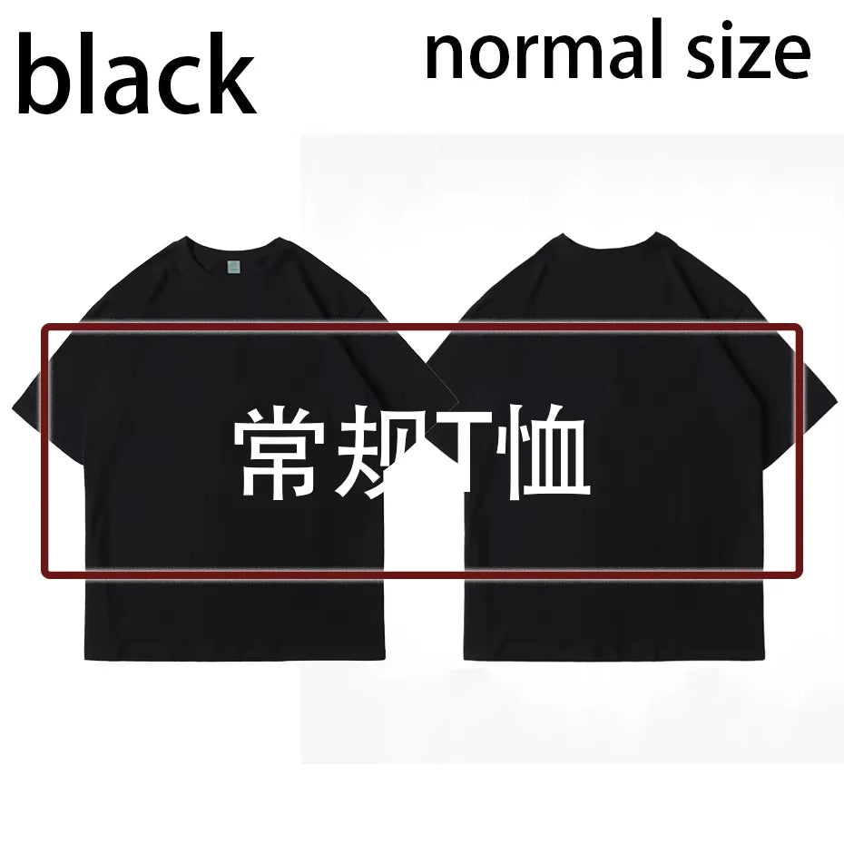 Anime Pain Printed T Shirt Men Retro Washed 100% Cotton Tops Tees Harajuku Tshirt Streetwear Hip Hop Male T-shirts 765