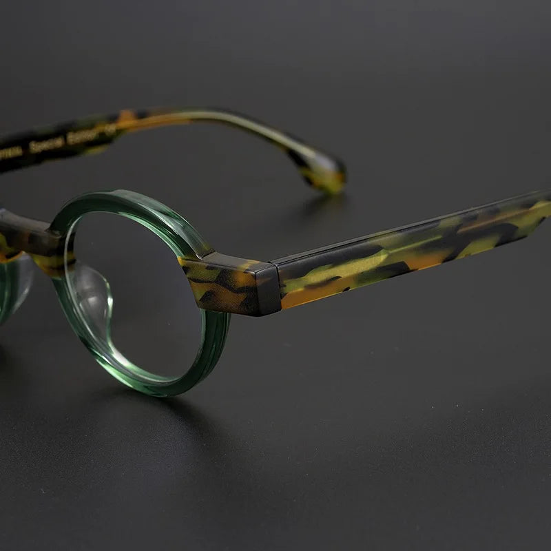 Acetate round glasses frames Men's designer Retro small frames Handmade optical glasses frames women make prescription glasses