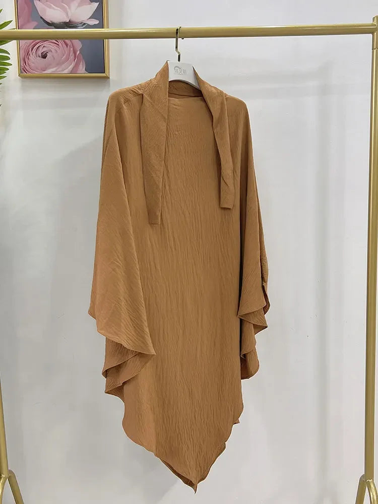 Eid Muslim Long Khimar Prayer Hijab for Women Ramadan Wrap Overhead Prayer Scarf  Islamic Dubai Saudi Niqab Headscarf 2024