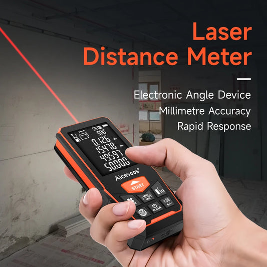Aicevoos Digital Laser Rangefinder 50M 70M 100M 120M Laser Distance Meter Trena Laser Tape Measure Roulette Range Finder