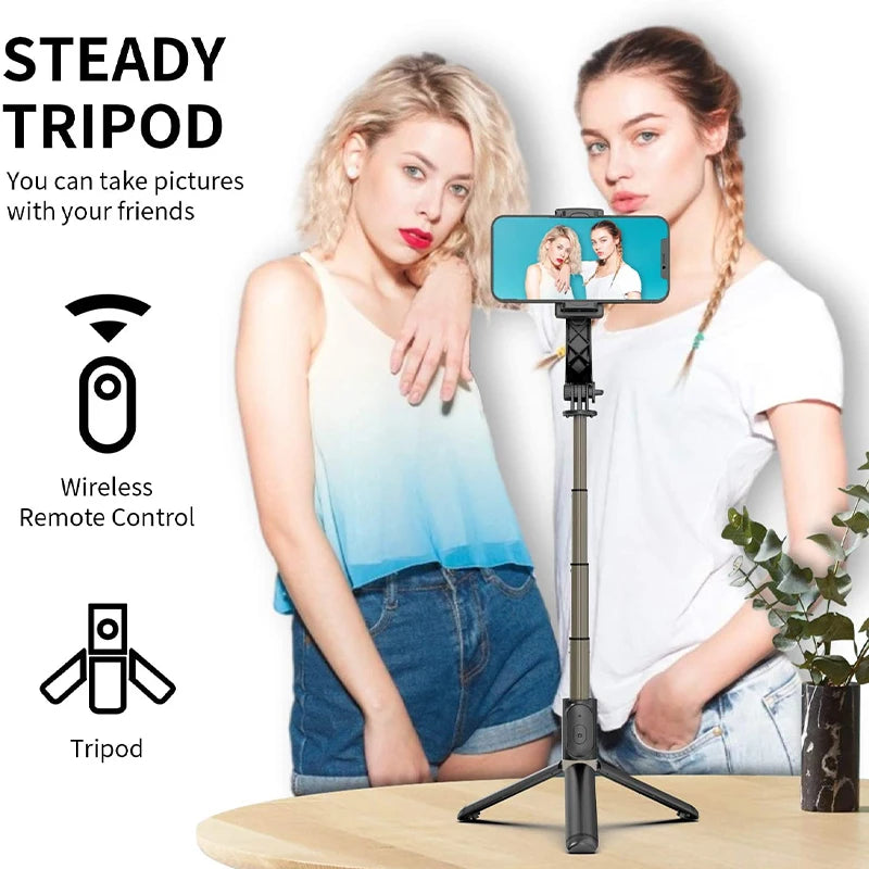 Gimbal Stabilizer for Smartphone,Selfie Stick Tripod with Remote Control Auto Balance 360° Rotation Phone Gimbal for Selfies
