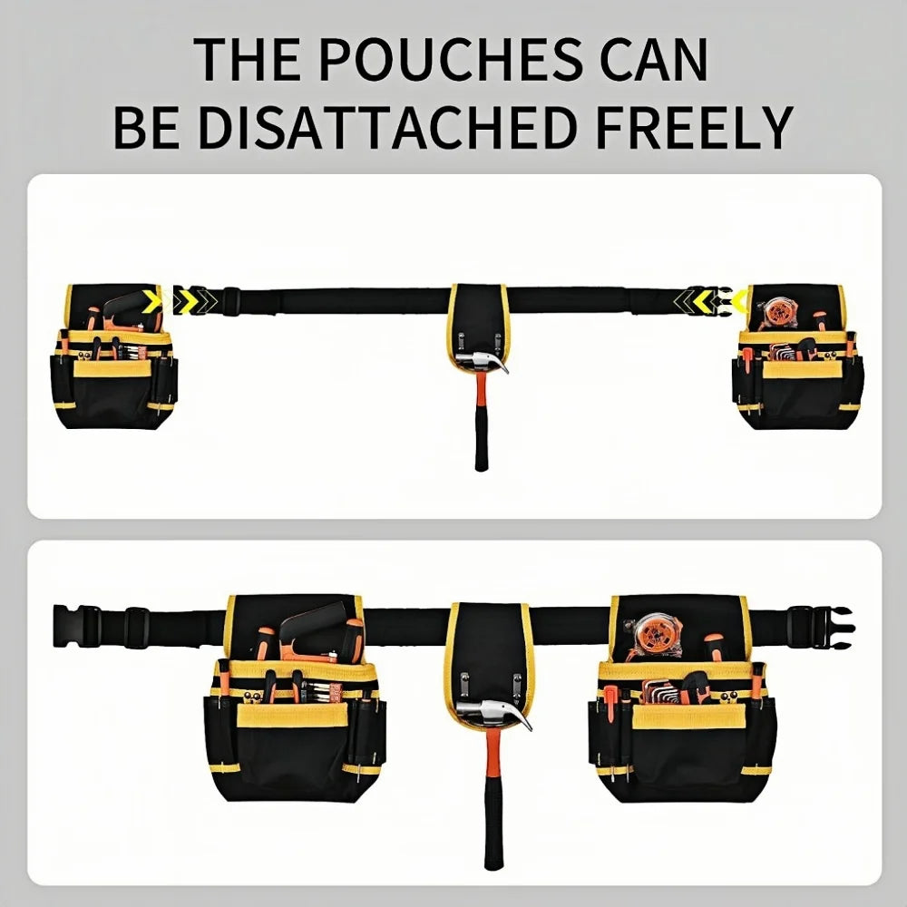 Tool Organizer Bag Toughbuilt Magnetic Electrician Tools Waist Pack, Adjustable Tool Pouch for Repair,work Tool Pouch Storage