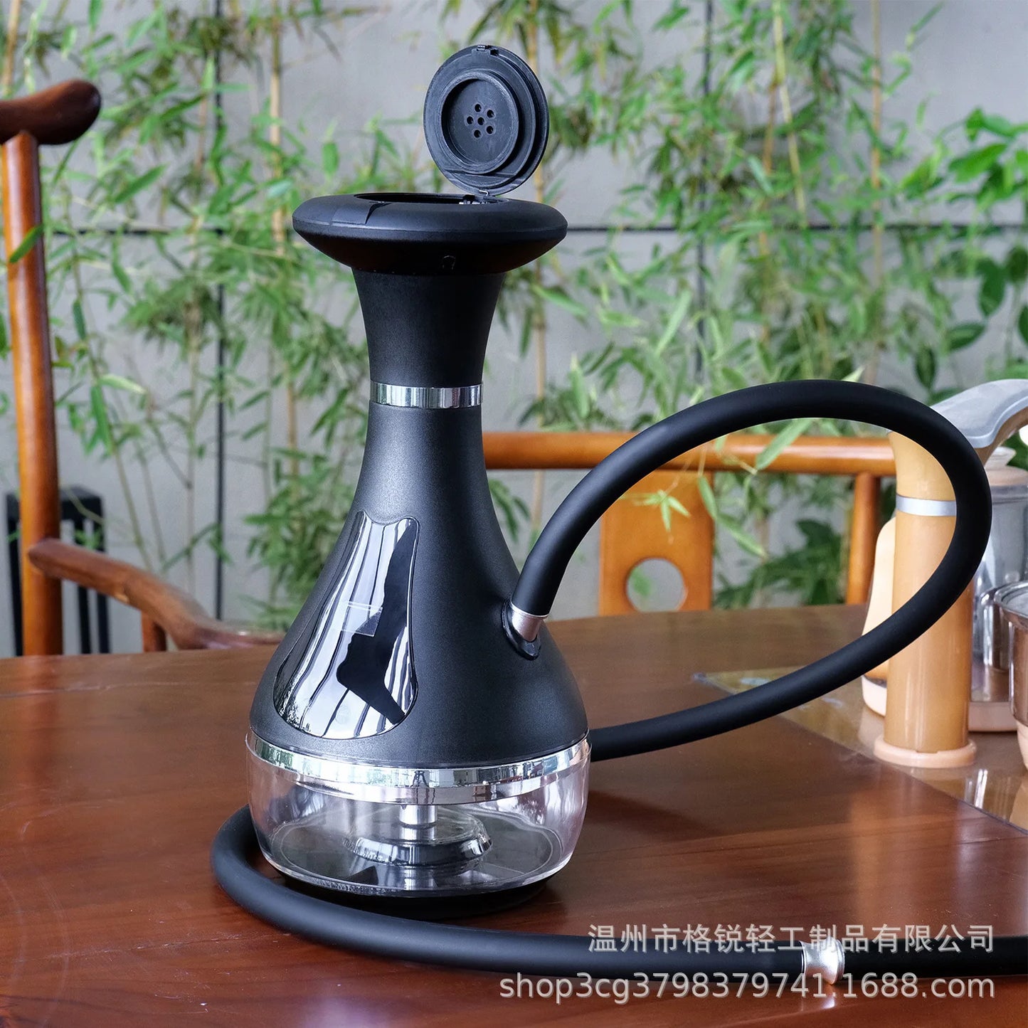 Smart Electric Hookah Shisha Set Portable Travel Electronic Hookah High Quality Shisha with LED Display