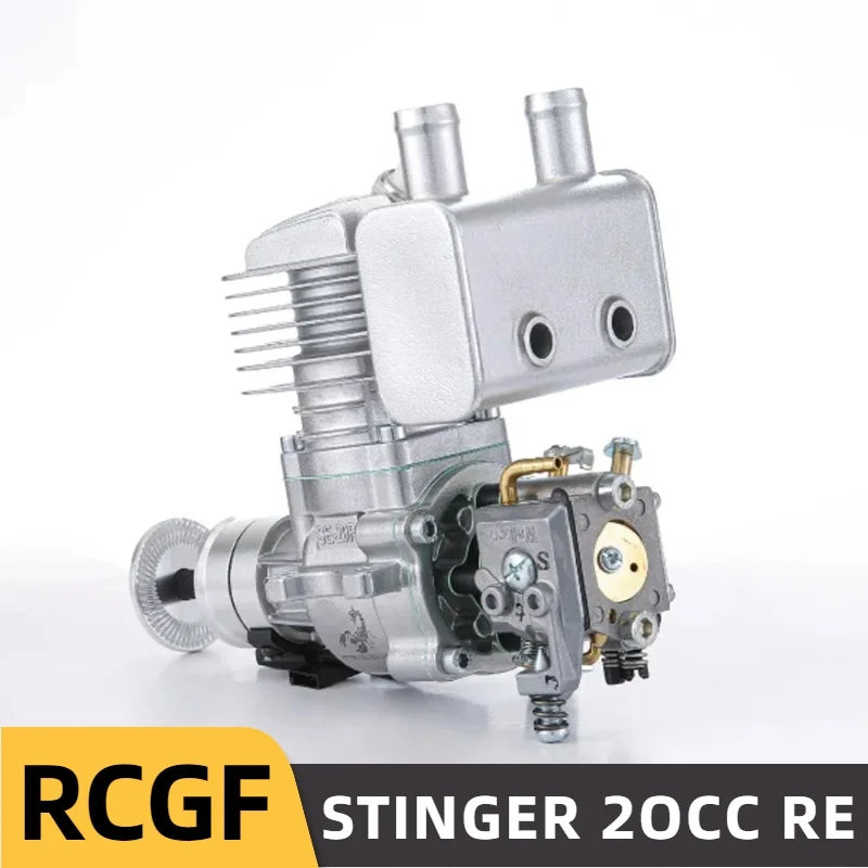 Original RCGF Stinger 20cc Gasoline Petrol Engine RE Rear Exhaust Pipe Vent Single Cylinder 2-Stroke for RC Airplanes