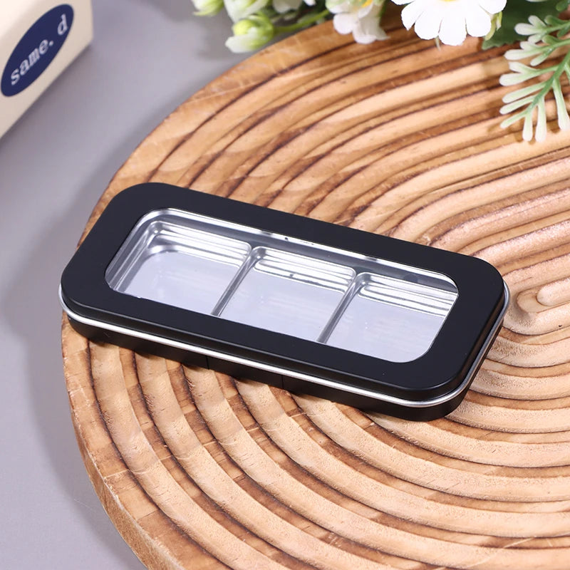 Refillable Magnetic Eyeshadow Palette Empty Black Clear Makeup Storage Case DIY Cosmetic Container for Lipstick Foundation Blush