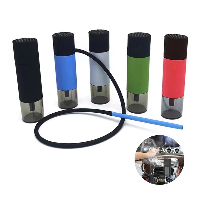 Portable Arabic Hookah Cup Car Shisha Set Indoor Outdoor with Protective Cover Small Narguile Chicha Soft Touch Hookah Gift New