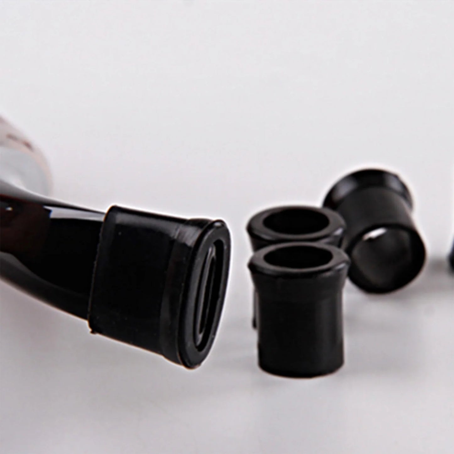 20Pcs Smoking Pipe Mouthpiece Rubber Protective Case 17/11mm Protection Ring for Tobacco Pipes Smoking Tip Assceeories