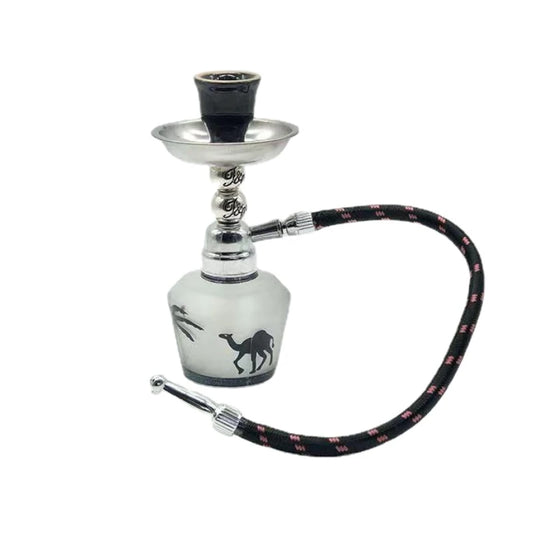 Mini Single Hose Shisha Pipe Hookah Kit Chichas Narguile Nargila Sisha Sheesha Water Pipe Bar Completo Glass Hookah Shisha Set