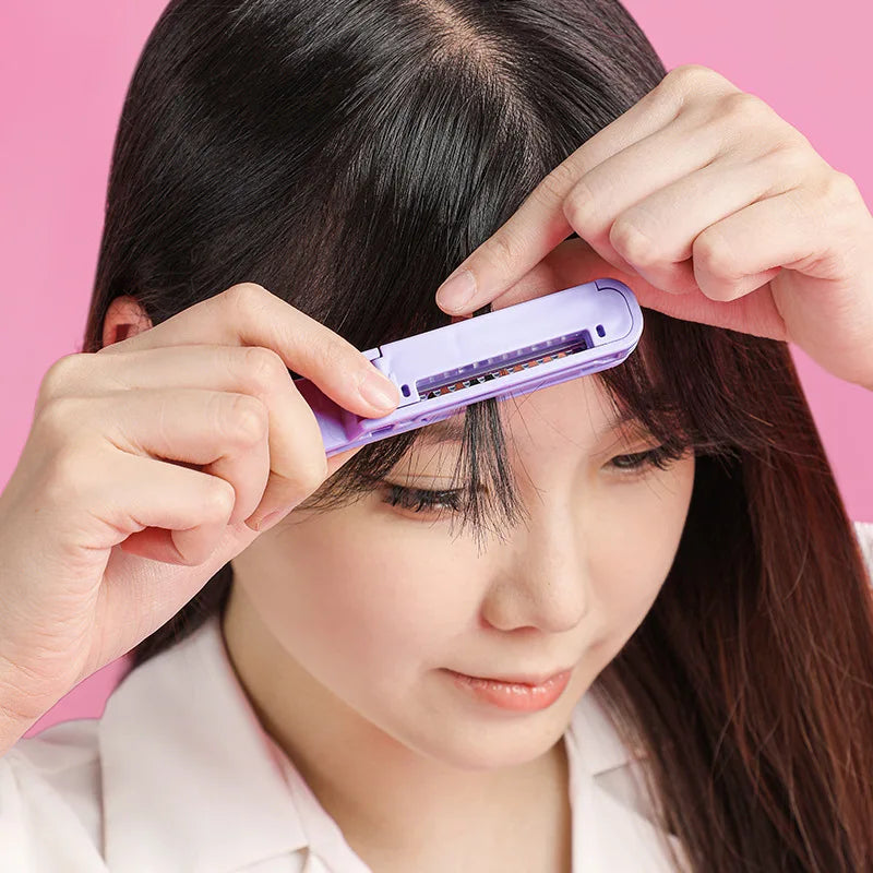 Hair Bangs Cutting Trimmer Razor Blade Comb Home Hairdresser Makeup Tools For Thinning Bangs Long Beauty Hair Cut Accessories