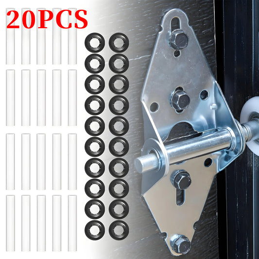 20Pcs Garage Door Hinge Quiet Roller Sleeves ABS Barn Door Hinge Rollers Noise Reducing Carpark Doors Wheels Easy to Use Depot