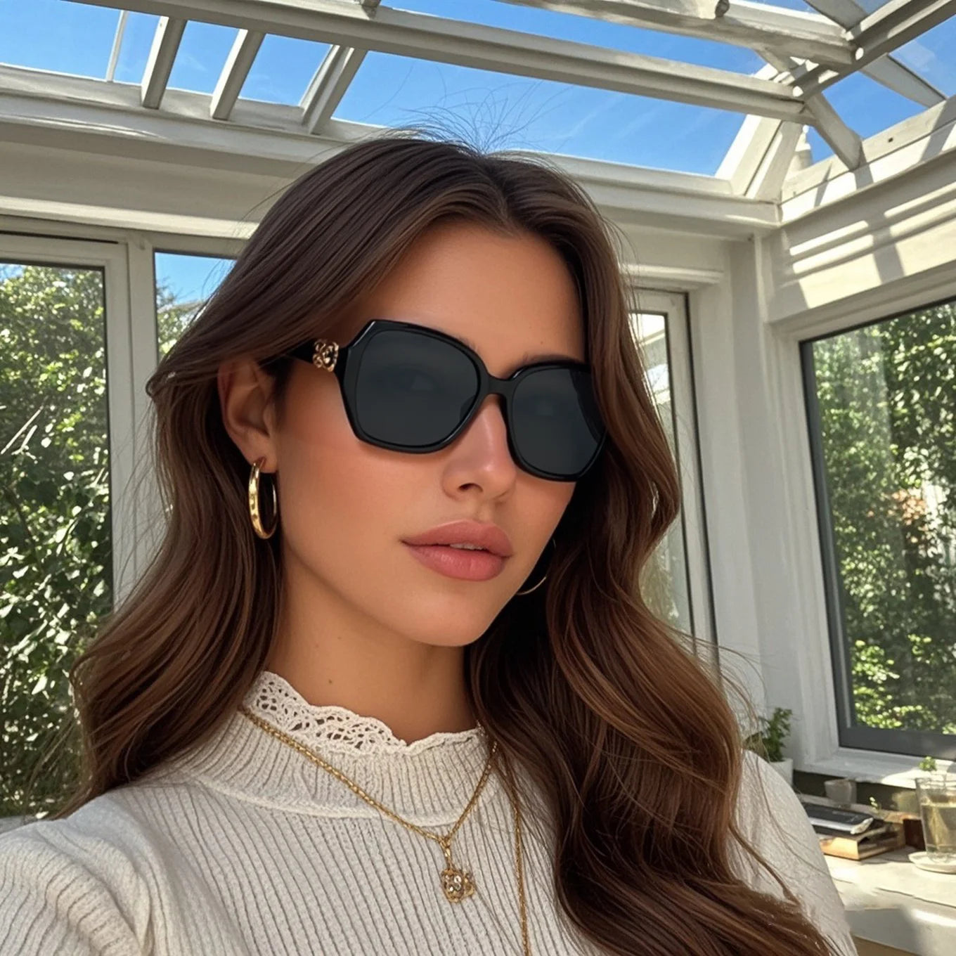 RUISIMO Polarized High Quality Simple Square Sunglasses Women Men Gradient Brand Sun Glasses Daily Leisure Male Female Glasses