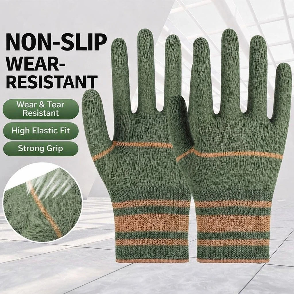 4 Pair Gardening Gloves Soft Breathable Wear Resistant Non Slip Stab Proof Working Gloves Unisex Planting Protective Tool Gloves