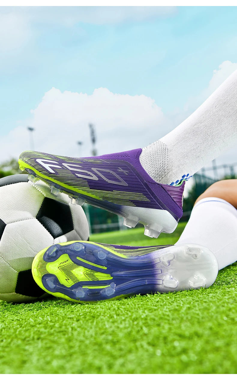New Men's Football Boots Non Slip Comfortable Soccer Shoes Turf Ultralight Fg Grass Cleats Futsal Sport Indoor Adult Non-Slip