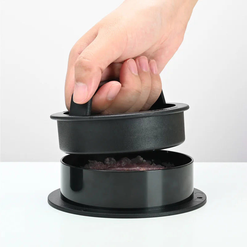 ABS Hamburger Press Meat Pie Press Stuffed Burger Mold Maker with Baking Paper Liners Patty Pastry Tools BBQ Kitchen Accessories
