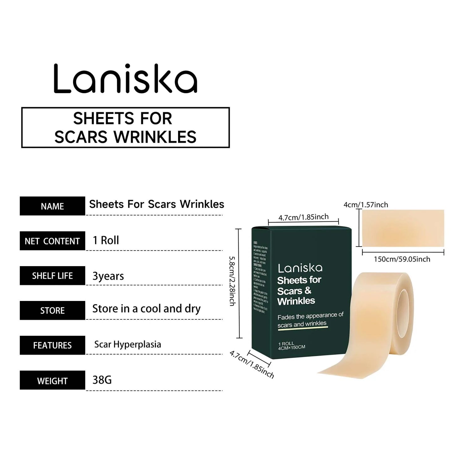 Silicone Skin Scar Care Patch Smooth Skin Gentle and Skin-Friendly Reduces Fine Lines and Wrinkles Nourishing Skin Care Patch