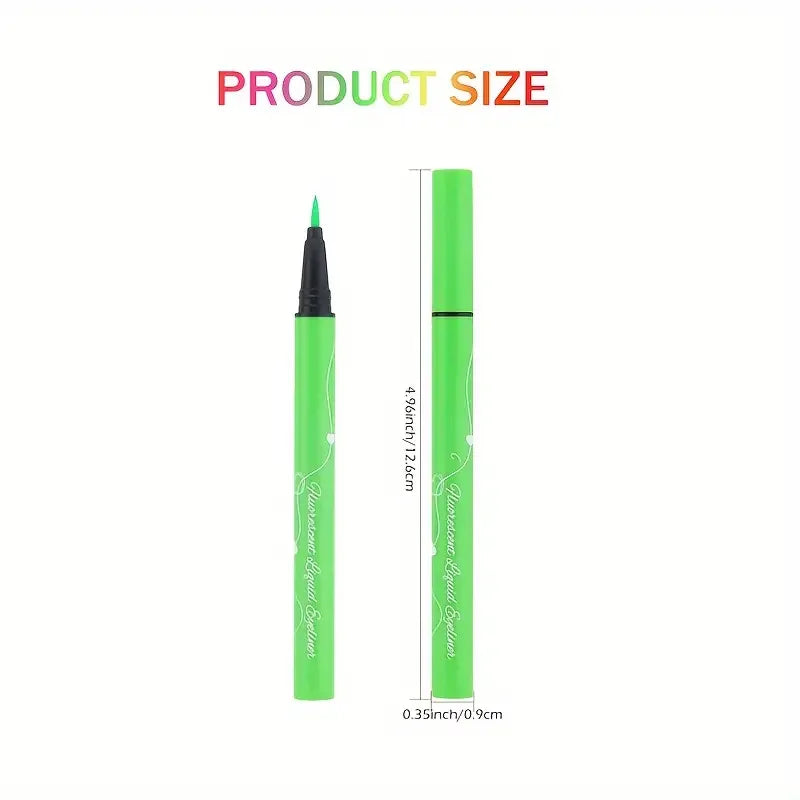 6pcs Glow UV Reactive Glow in the Dark Face and Body Paint Set, Neon Liquid Eyeliner, Mixing Color for Masquerade,Music Festival