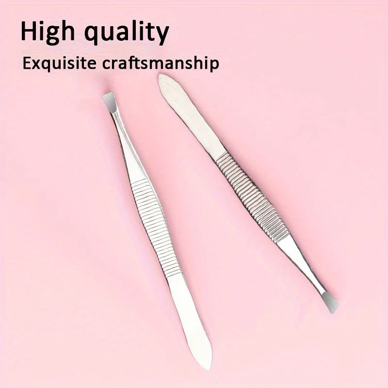 Hair Removal Tweezers Gradient Eyebrow Makeup Tool Stainless Steel Slant Eyebrow Clipper Hair Removal and Makeup Tool