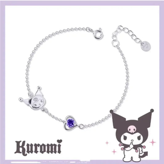 Cartoon Anime Necklace Set Cute Animal Clavicle Chain Pendant Earrings Jewelry Set Jewelry Accessories Girl Gift